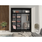 Schrank Carmen 180 Schwarz Royal