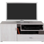 Schrank-RTV Naomi 120 1D1SZ Kiefer Bielona/Earth