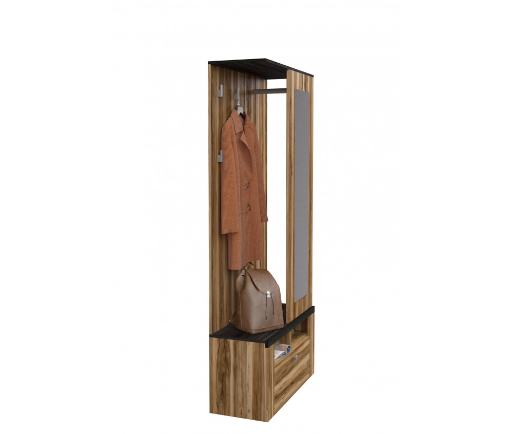 Garderobe Lola 84 Satin Nussbaum / Touchwood