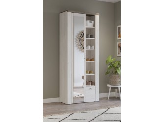 Schrank Lola 80 Sibiu Larche/Sonoma Truffel mit Spiegel