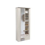 Schrank Lola 80 Sibiu Larche/Sonoma Truffel mit Spiegel