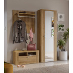 Garderobe Lola 84 Eiche Riviera Hell