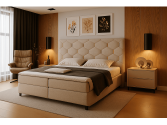 Kontinentales Bett Terra 17 Gold – Auswahl an Stoffen