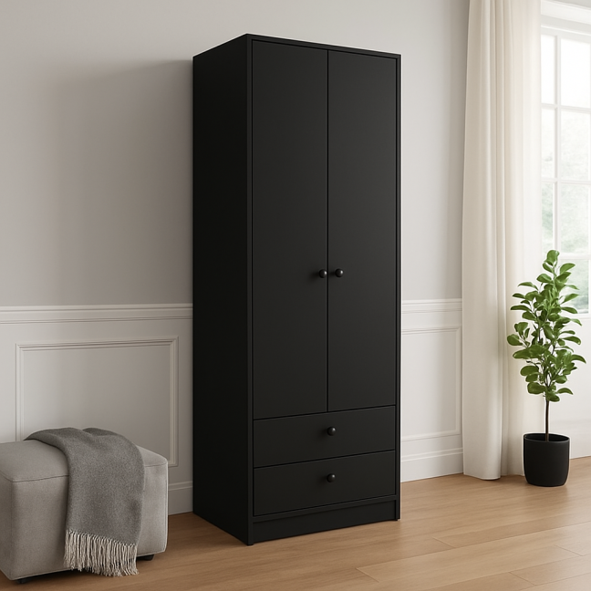 Kleiderschrank Ariva 80 Schwarz