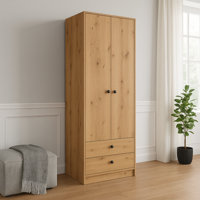Kleiderschrank Ariva 80 Eiche Artisan