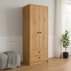 Kleiderschrank Ariva 80 Eiche Artisan