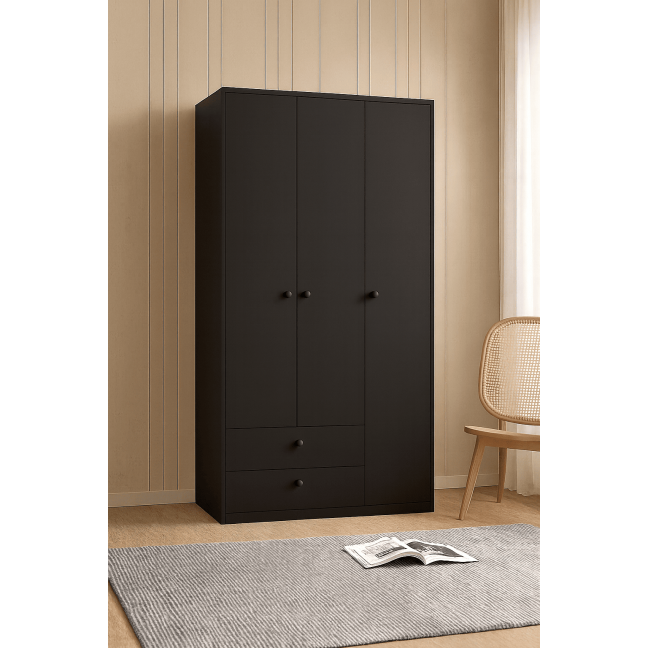 Kleiderschrank Ariva 110 Schwarz