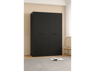 Kleiderschrank Ariva 140 Schwarz