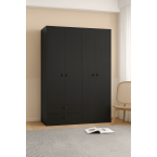 Kleiderschrank Ariva 140 Schwarz