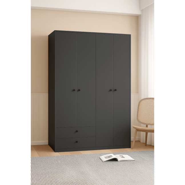 Kleiderschrank Ariva 140 Graphit