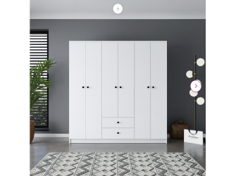 Kleiderschrank Ariva 200 Weiß