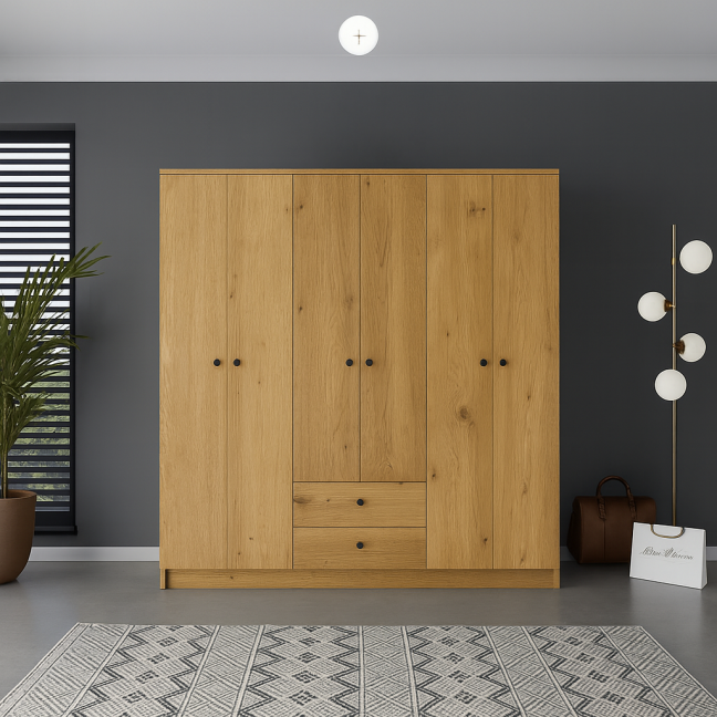 Kleiderschrank Ariva 200 Eiche Artisan