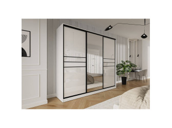 Schwebetürenschrank Trend 9 250 Glänzend