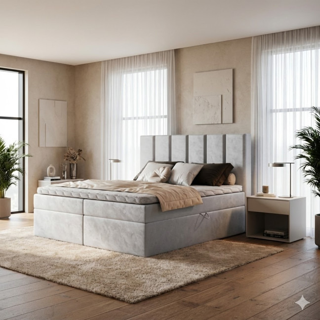 Kontinentales Bett Terra 1 – Auswahl an Stoffen