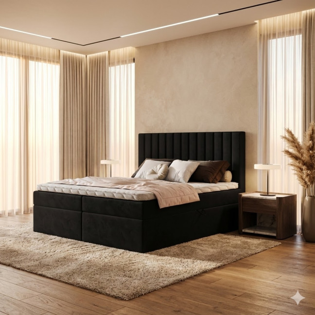 Kontinentales Bett Terra 2 – Auswahl an Stoffen