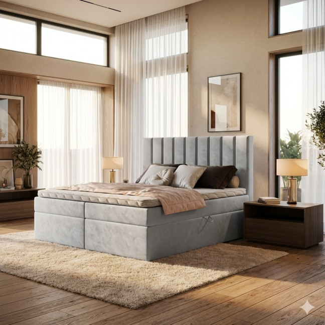 Kontinentales Bett Terra 3 – Auswahl an Stoffen