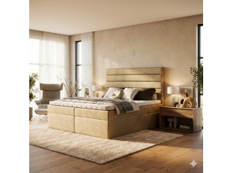 Kontinentales Bett Terra 5 – Auswahl an Stoffen