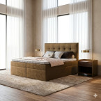 Kontinentales Bett Terra 8 – Auswahl an Stoffen