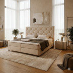 Kontinentales Bett Terra 17 Gold – Auswahl an Stoffen