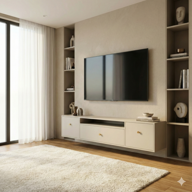 RTV-Schrank Mell Kaschmir Matt, hängend