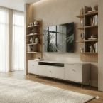 RTV-Schrank Mell Kaschmir Matt stehend