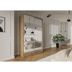 NETHERLANDS Schwebetürenschrank Trend 2 150 Weiß/Schwarz/Kastanie/Artisan Eiche/Graphit