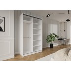 NETHERLANDS Schwebetürenschrank Trend 2 150 Weiß/Schwarz/Kastanie/Artisan Eiche/Graphit