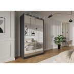 NETHERLANDS Schwebetürenschrank Trend 2 150 Weiß/Schwarz/Kastanie/Artisan Eiche/Graphit